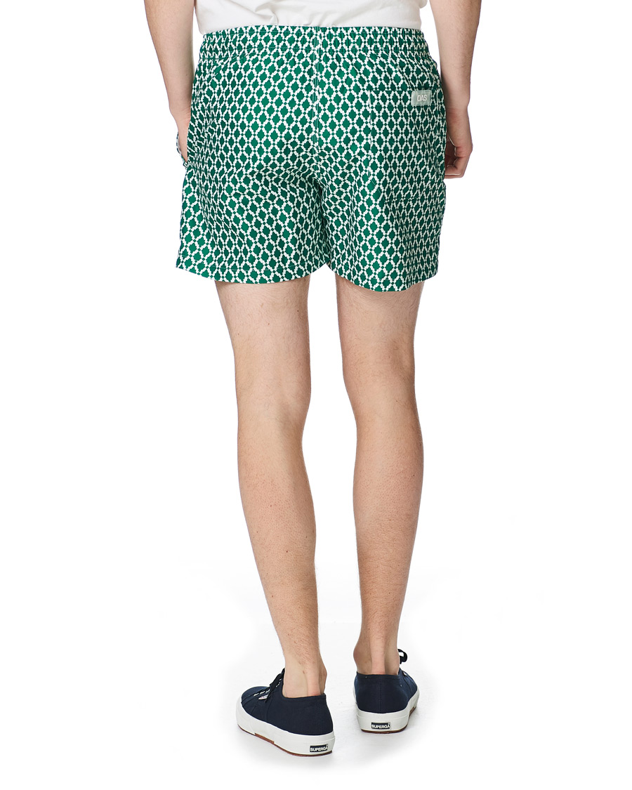 Homme | Maillots De Bain | OAS | Printed Swim Shorts Green Tile