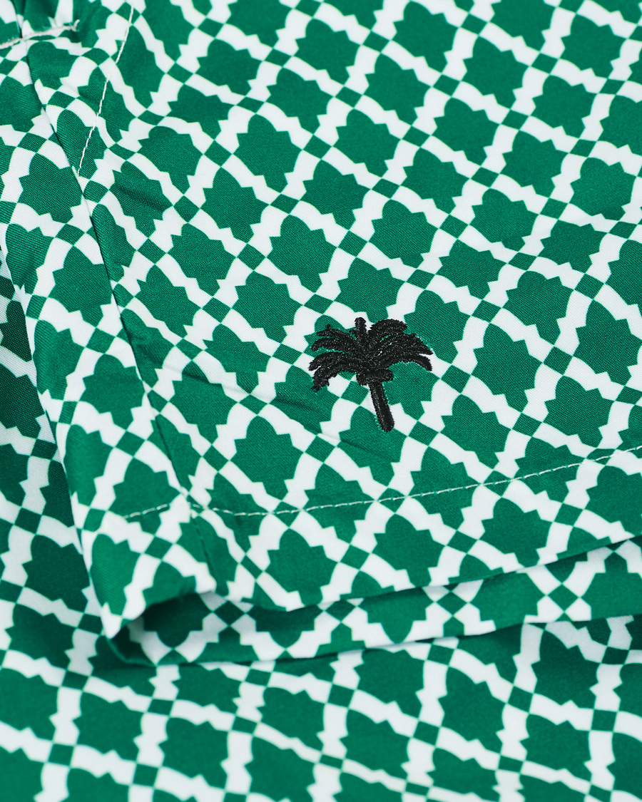 Homme | Maillots De Bain | OAS | Printed Swim Shorts Green Tile