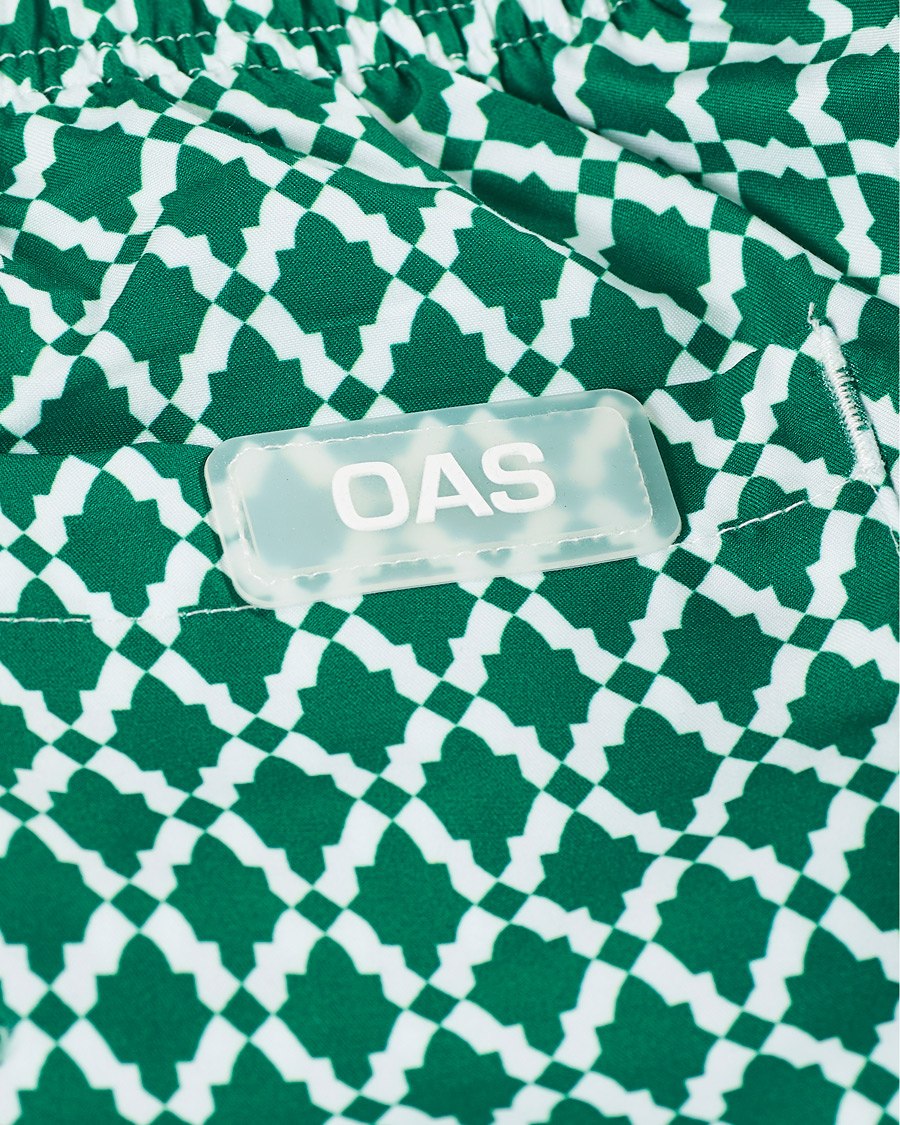 Homme | Maillots De Bain | OAS | Printed Swim Shorts Green Tile