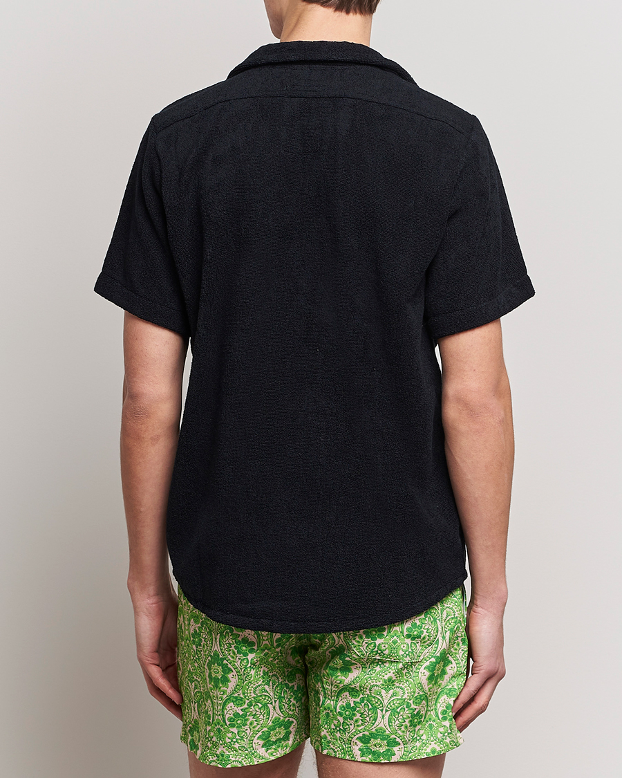 Heren | Overhemden | OAS | Terry Cuba Short Sleeve Shirt Black