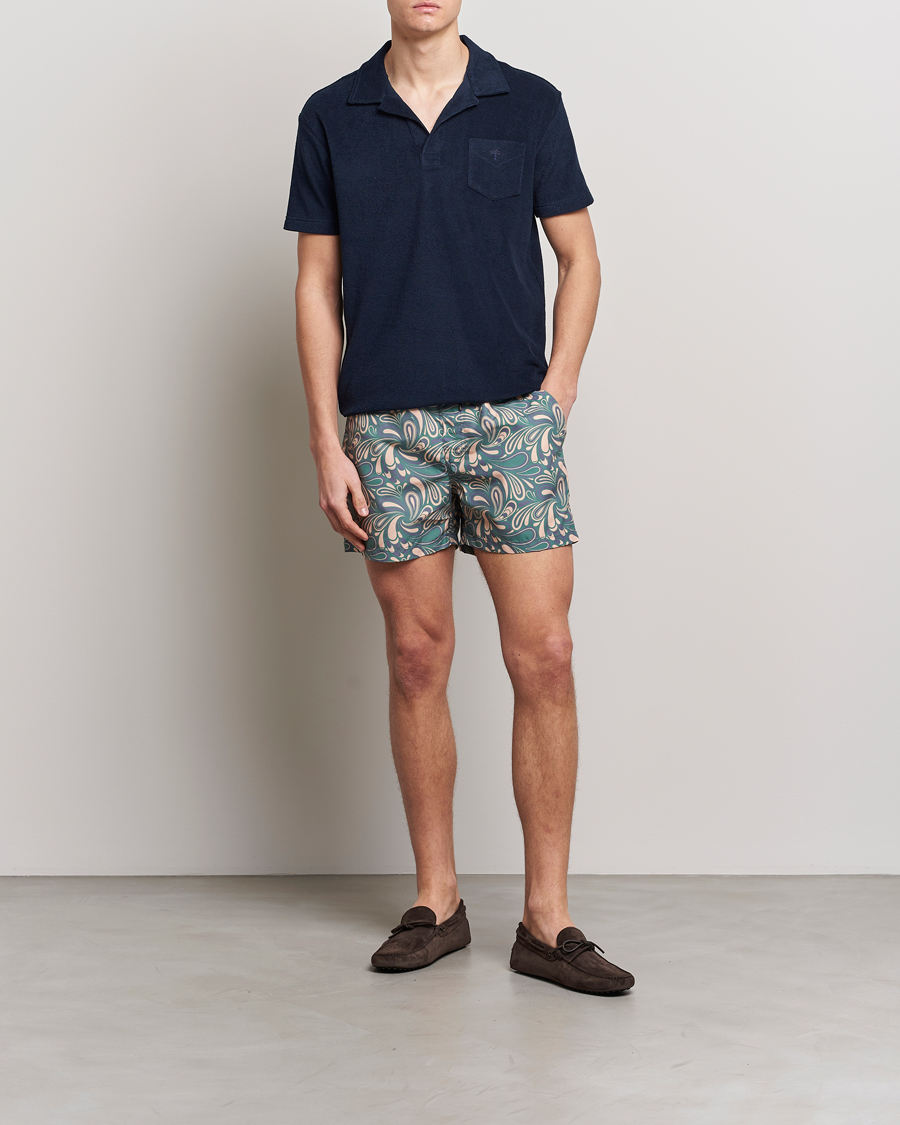 Heren | Polo's | OAS | Short Sleeve Terry Polo Navy