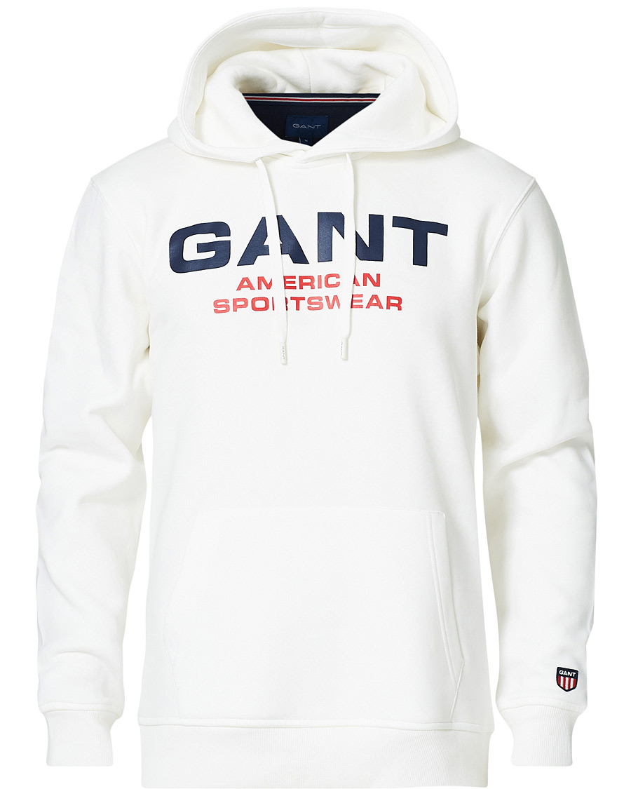 Homme | Pulls Et Tricots | GANT | Retro Shield Hoodie Eggshell