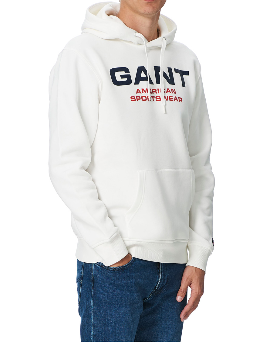 Homme | Pulls Et Tricots | GANT | Retro Shield Hoodie Eggshell