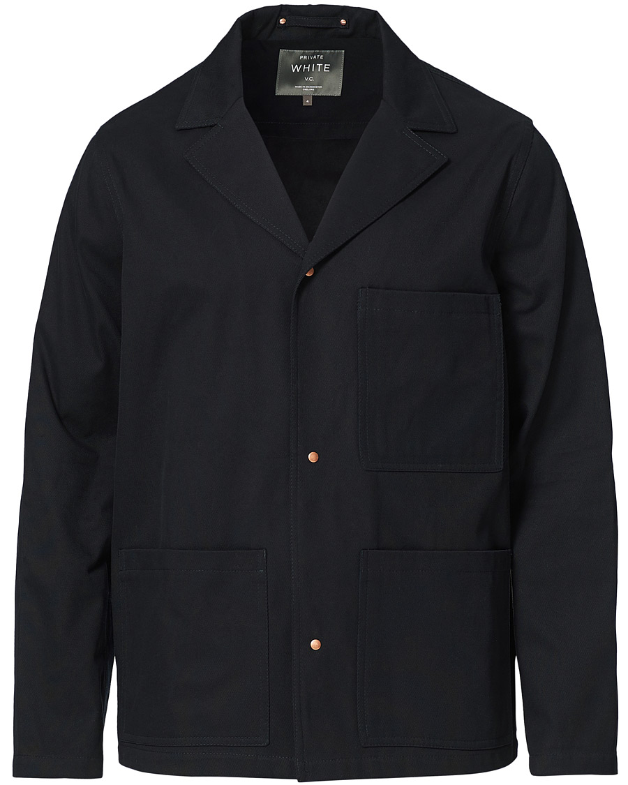 Homme | Manteaux Et Vestes | Private White V.C. | Studded Franglais Blazer Navy