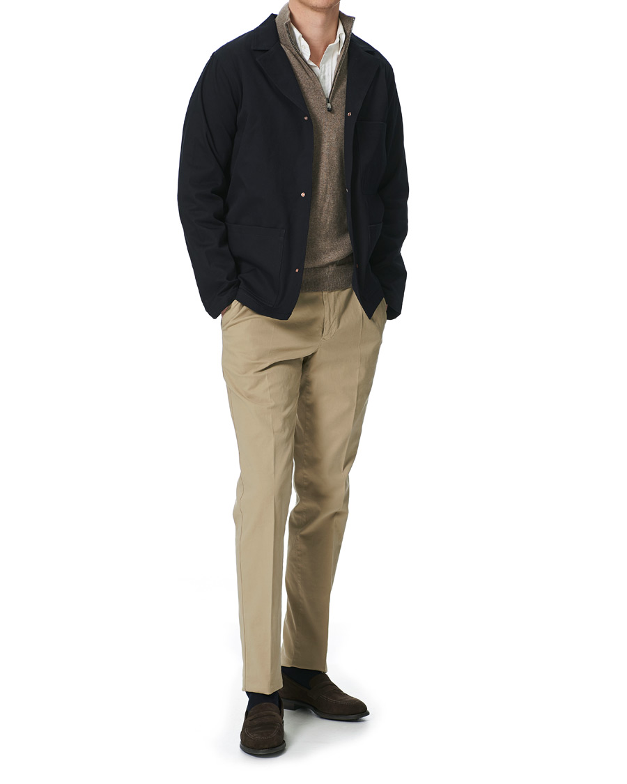 Homme | Manteaux Et Vestes | Private White V.C. | Studded Franglais Blazer Navy