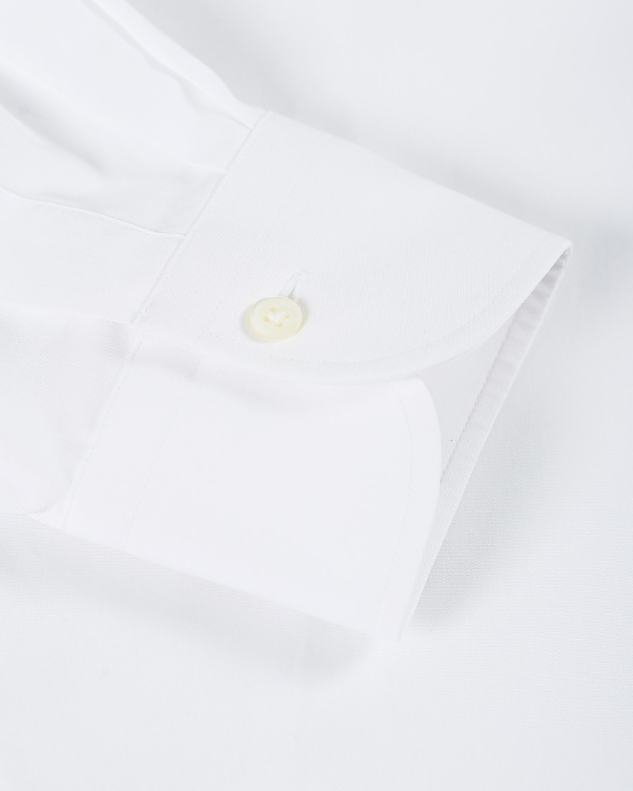 Homme | Chemises | Kamakura Shirts | Slim Fit Broadcloth Cut Away Shirt White