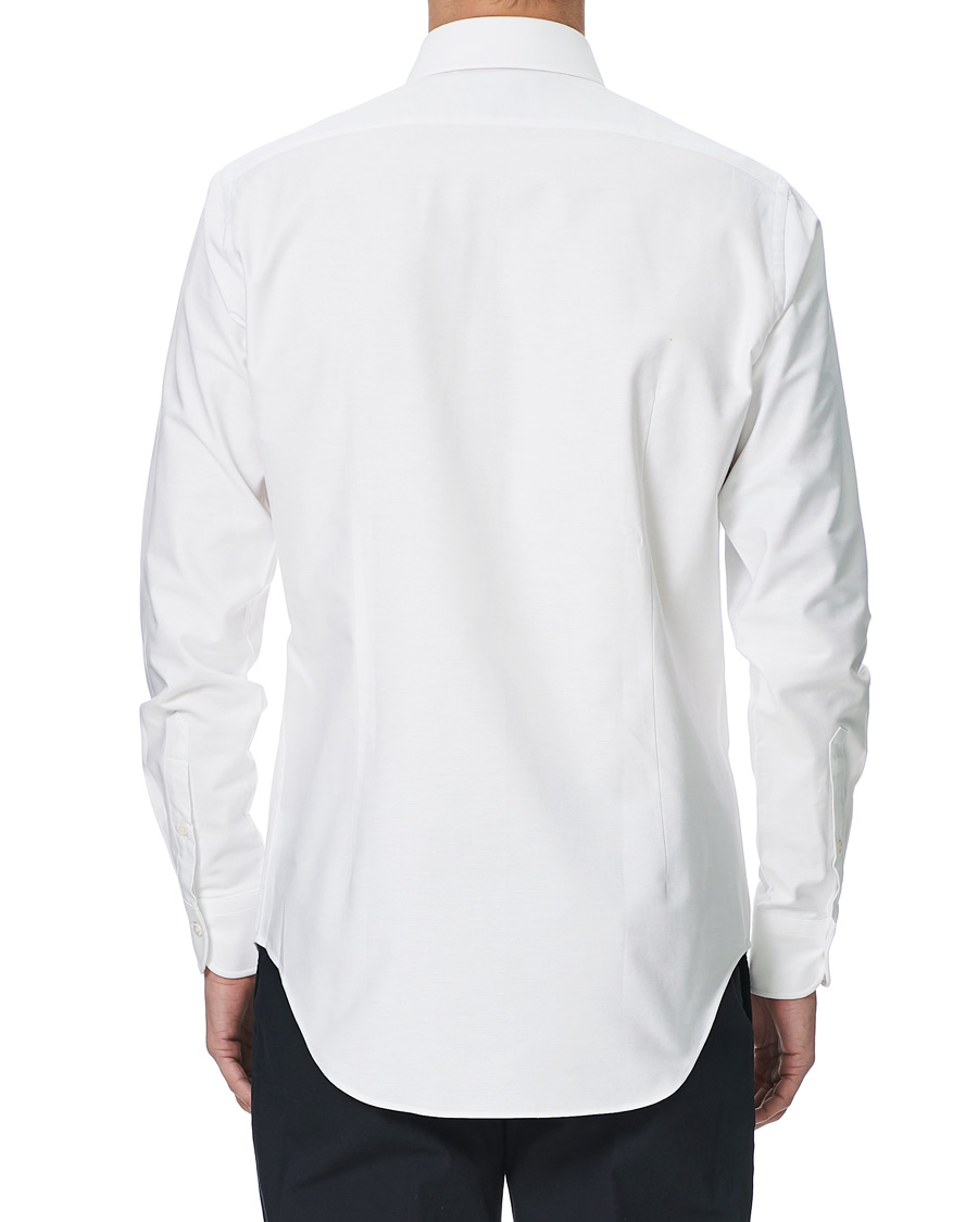 Homme | Chemises | Kamakura Shirts | Slim Fit Oxford Tab Collar Shirt White