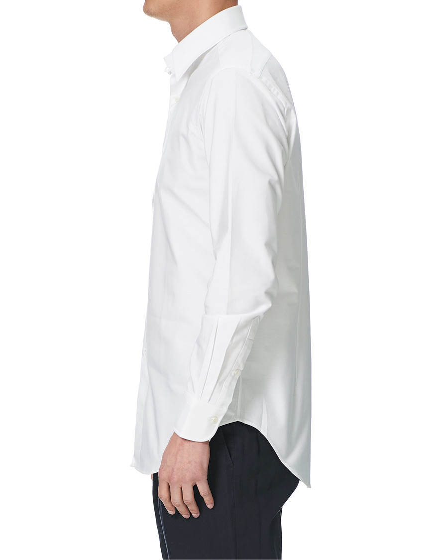 Homme | Chemises | Kamakura Shirts | Slim Fit Oxford Tab Collar Shirt White