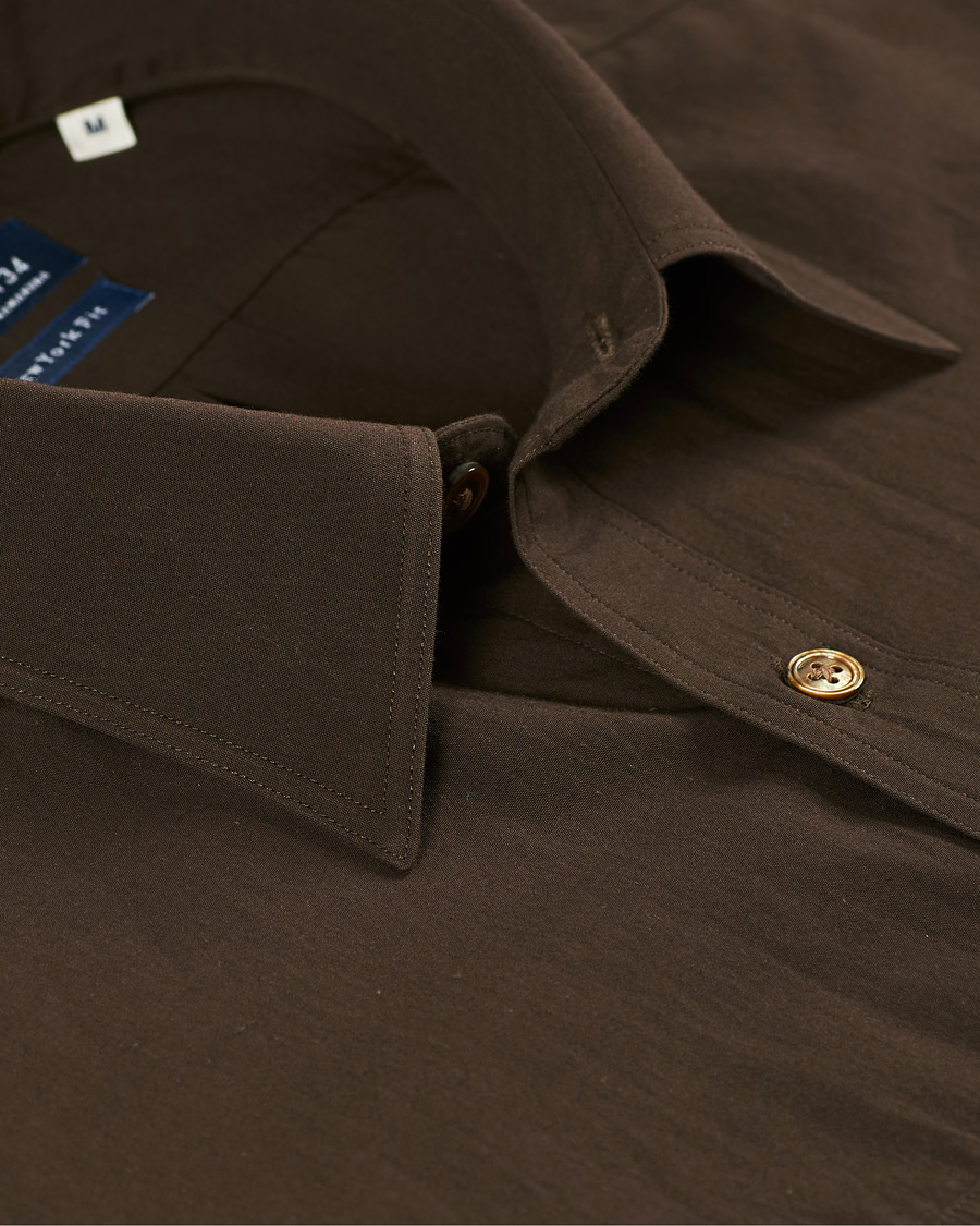 Homme | Chemises | Kamakura Shirts | Double Pocket Overshirt Brown