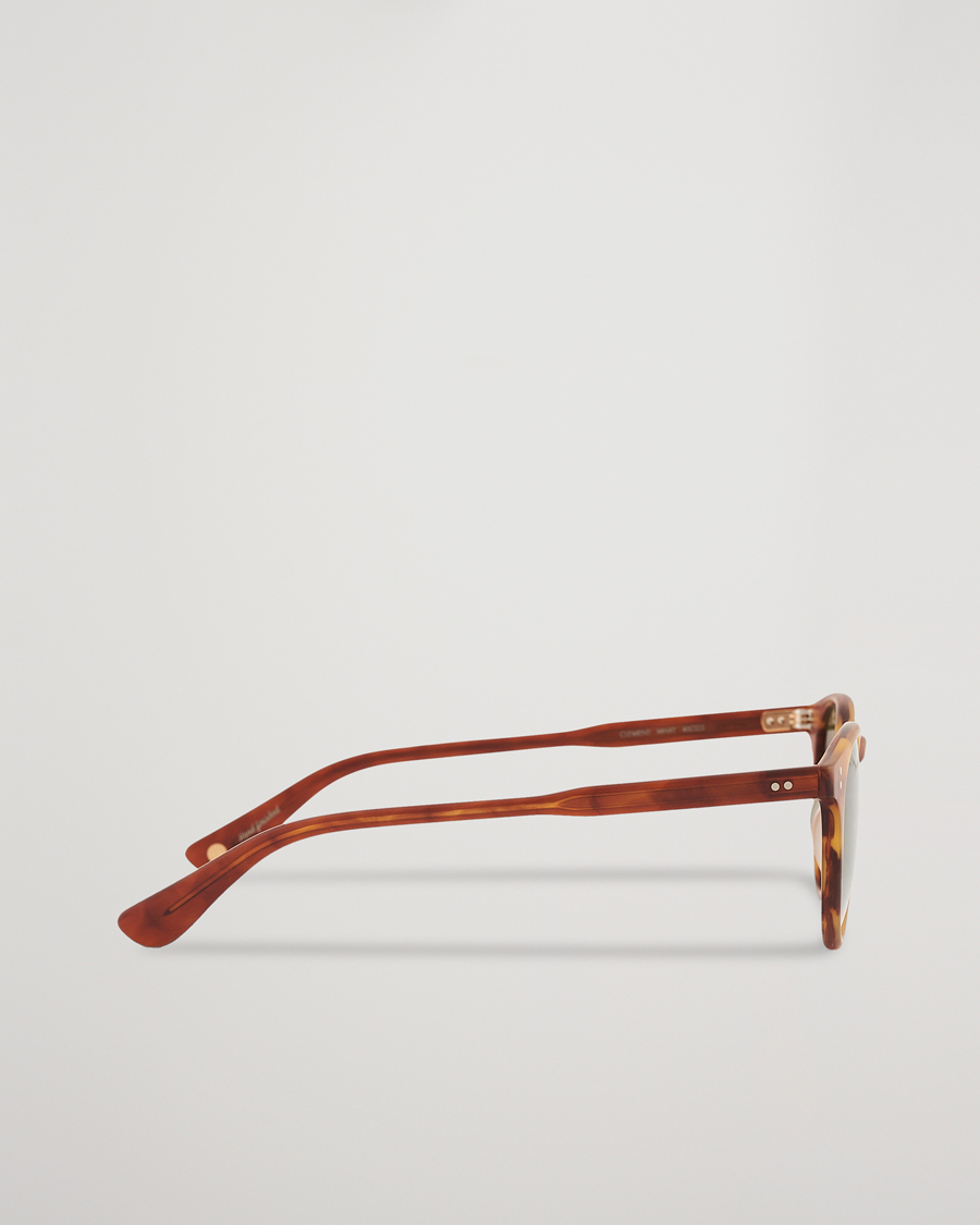 Homme | Garrett Leight Clement Sunglasses Matte Honey/Pure Green | Garrett Leight | Clement Sunglasses Matte Honey/Pure Green