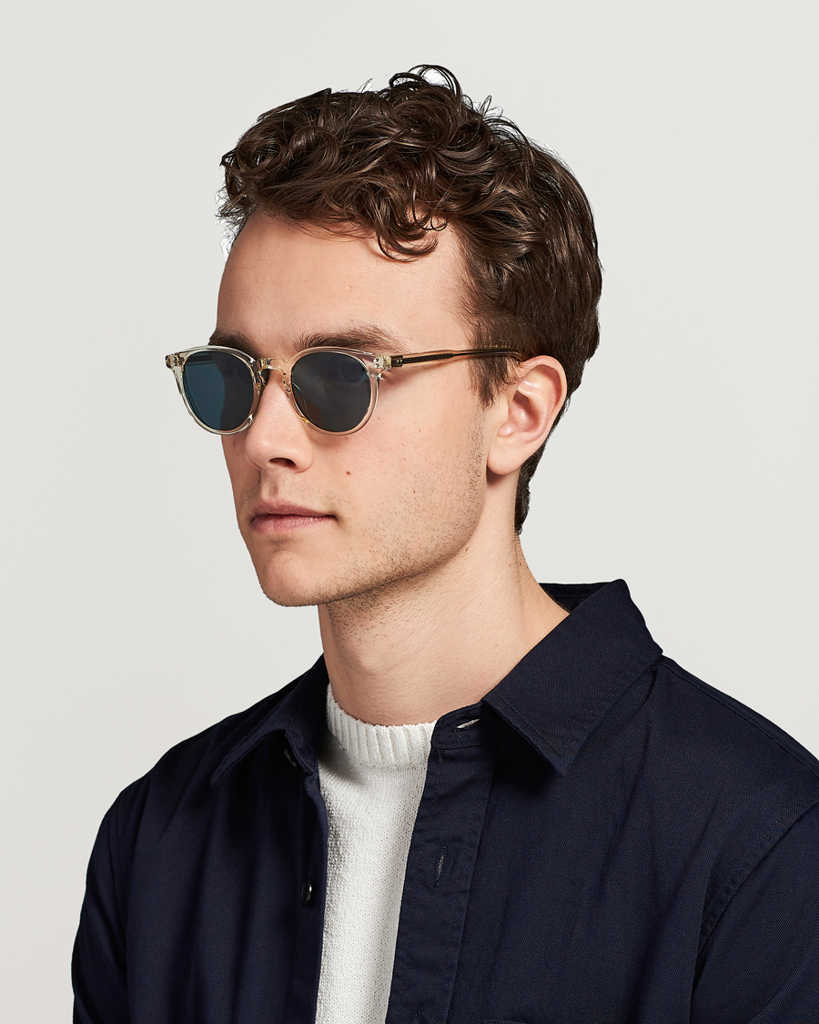 Homme | Garrett Leight Clement Sunglasses Pure Glass/Pure Bluesmoke | Garrett Leight | Clement Sunglasses Pure Glass/Pure Bluesmoke
