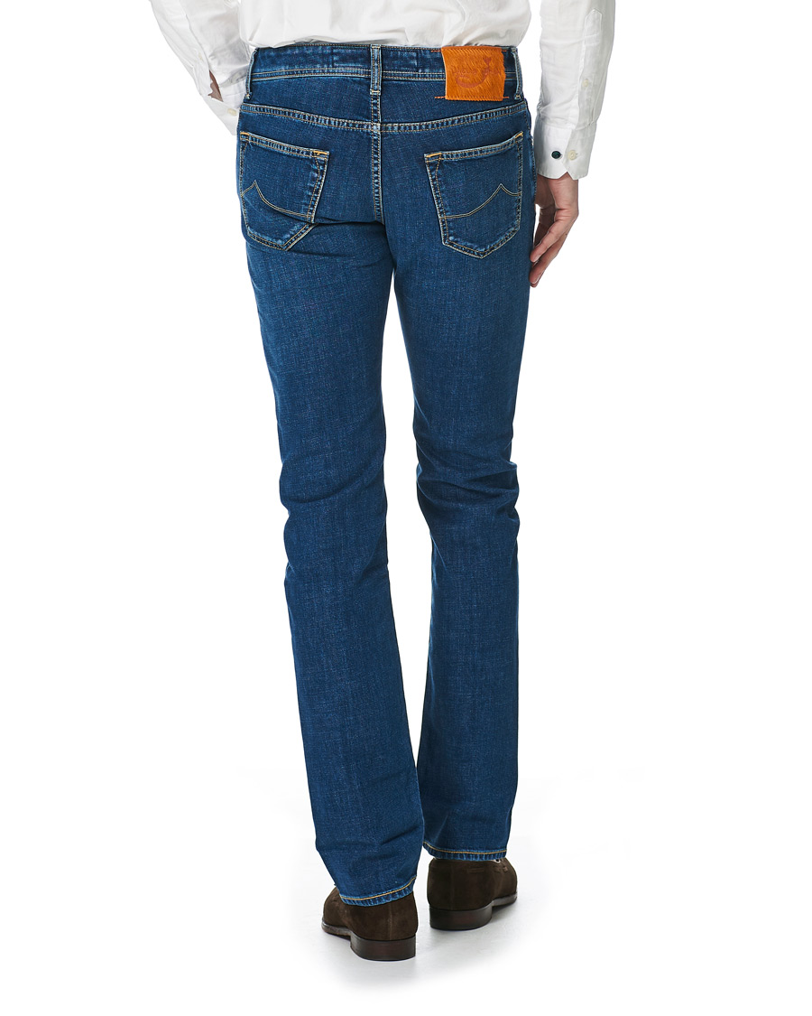 Heren | Jeans | Jacob Cohën | 622 Slim Fit Jeans Mid Blue