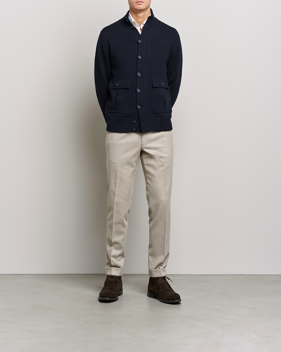 Homme | Manteaux Et Vestes | Valstar | Valstarino Merino Wool Jacket Navy