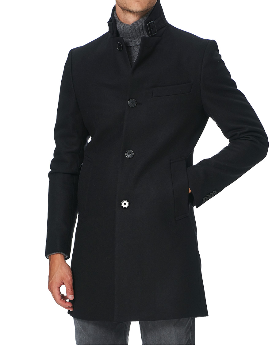 Homme | Manteaux Et Vestes | J.Lindeberg | Holger Compact Melton Coat Black