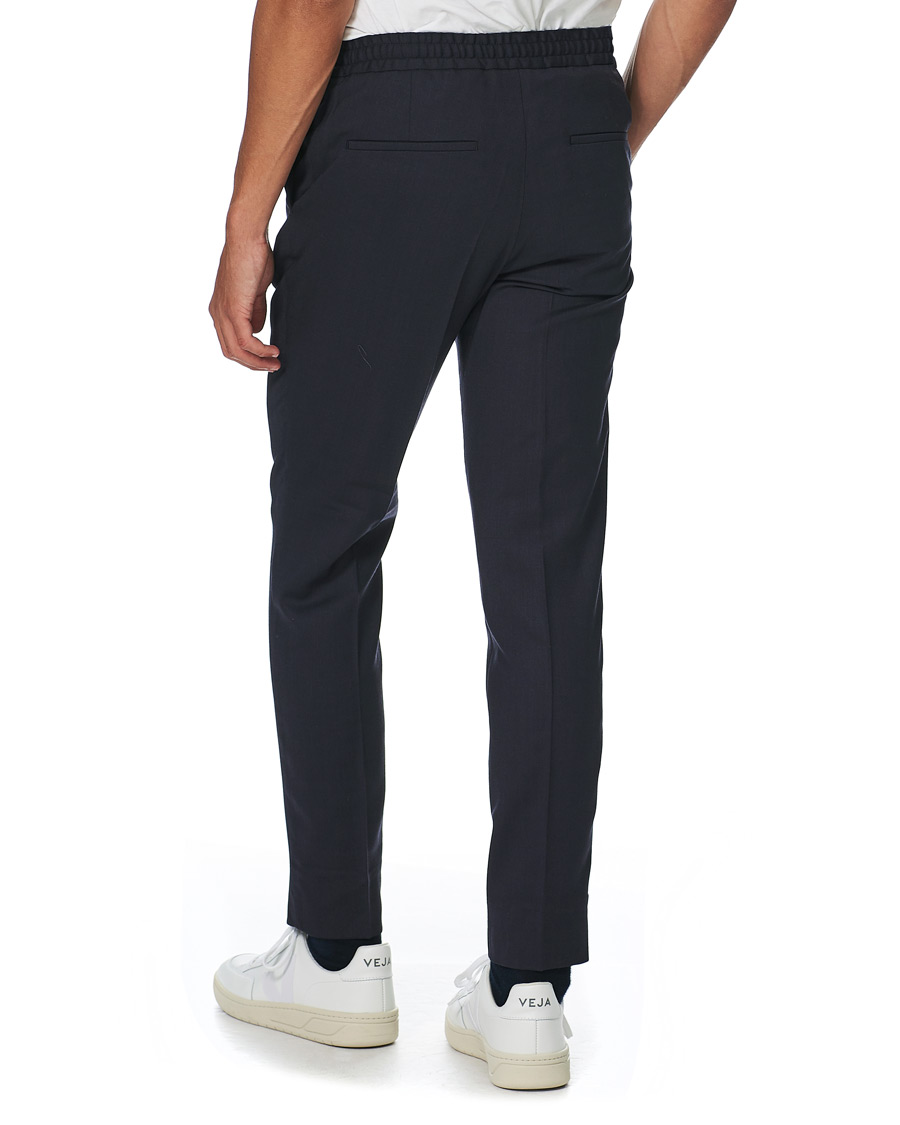 Homme | Pantalons | J.Lindeberg | Sasha DS Flannel Drawstring Trousers Navy