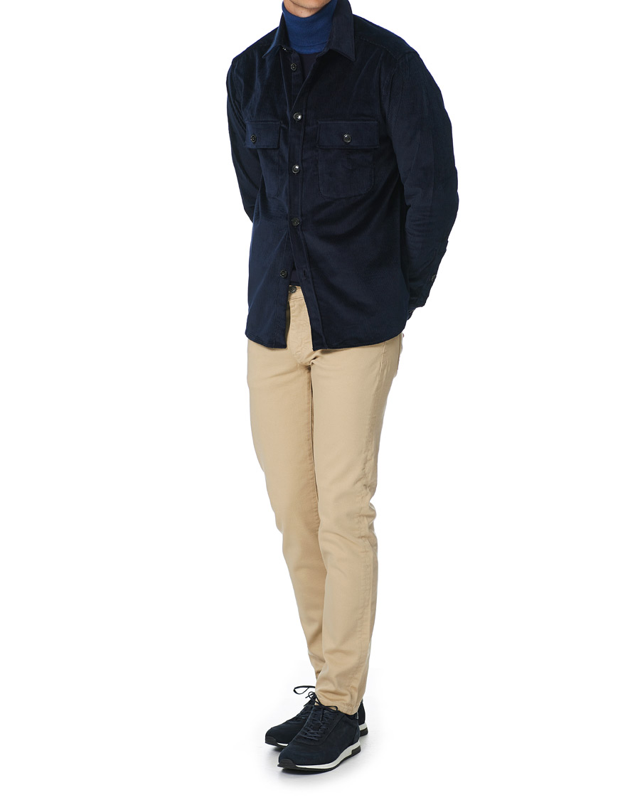 Homme | Chemises | J.Lindeberg | Regular Fit Corduroy Shirt Jacket Navy