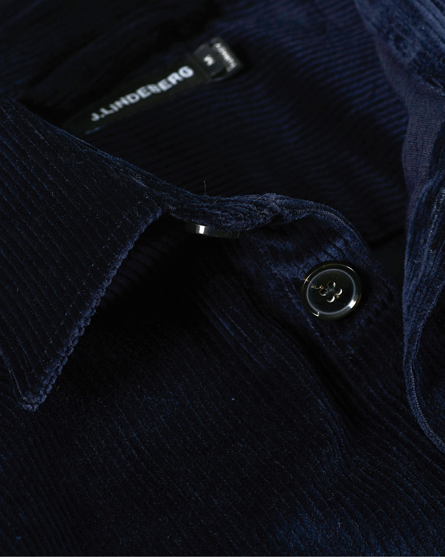 Homme | Chemises | J.Lindeberg | Regular Fit Corduroy Shirt Jacket Navy