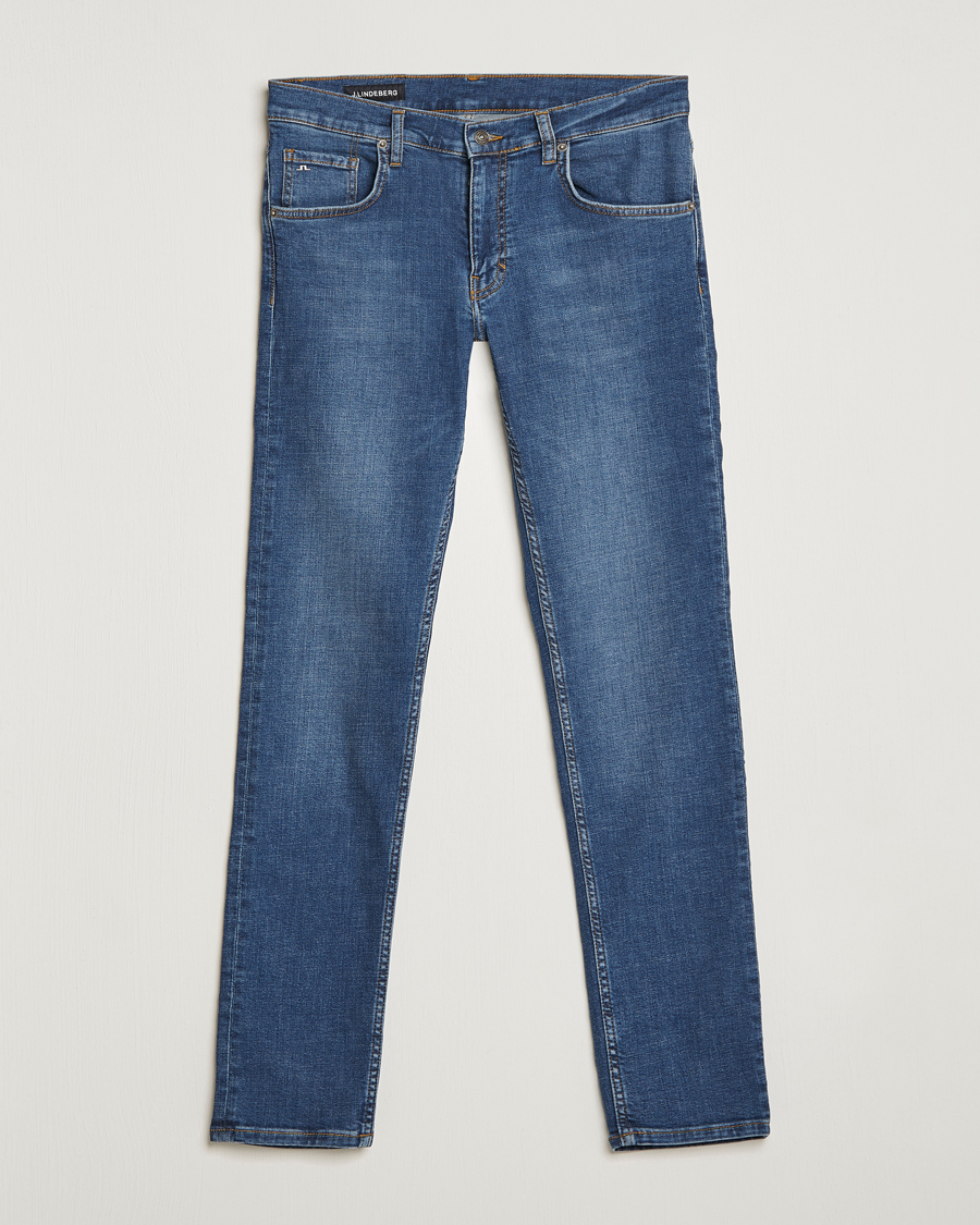 Homme | Jeans | J.Lindeberg | Jay Active Super Stretch Jeans Mid Blue