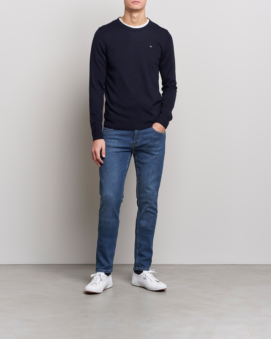 Homme | Jeans | J.Lindeberg | Jay Active Super Stretch Jeans Mid Blue