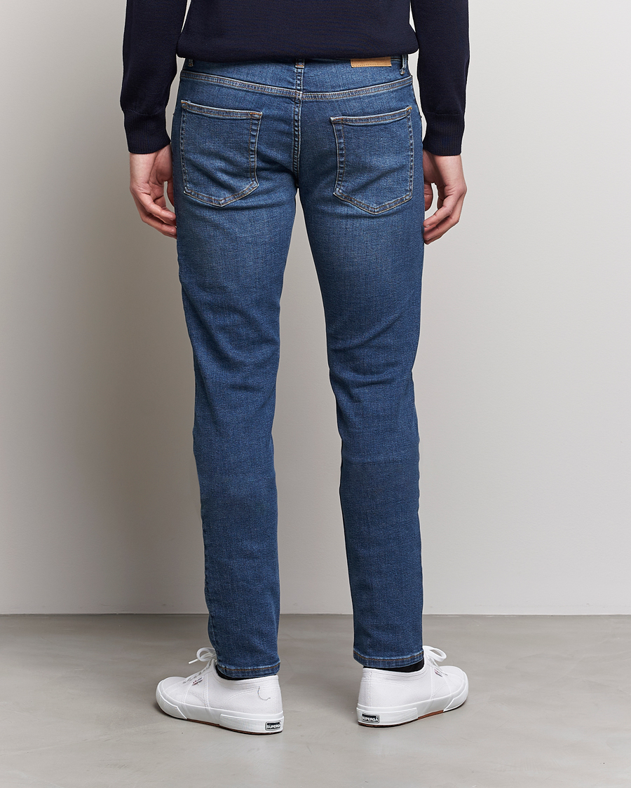 Homme | Jeans | J.Lindeberg | Jay Active Super Stretch Jeans Mid Blue