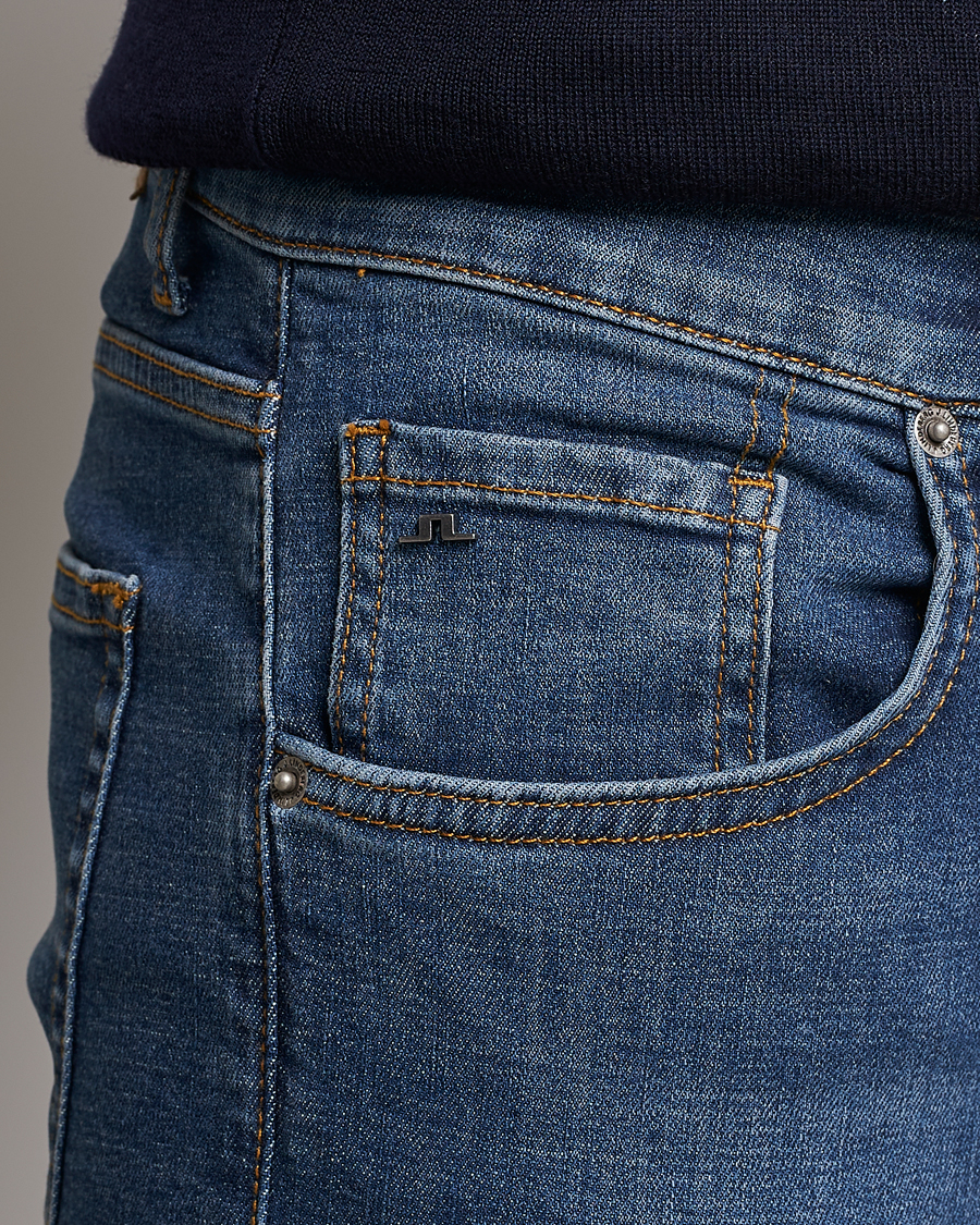 Homme | Jeans | J.Lindeberg | Jay Active Super Stretch Jeans Mid Blue
