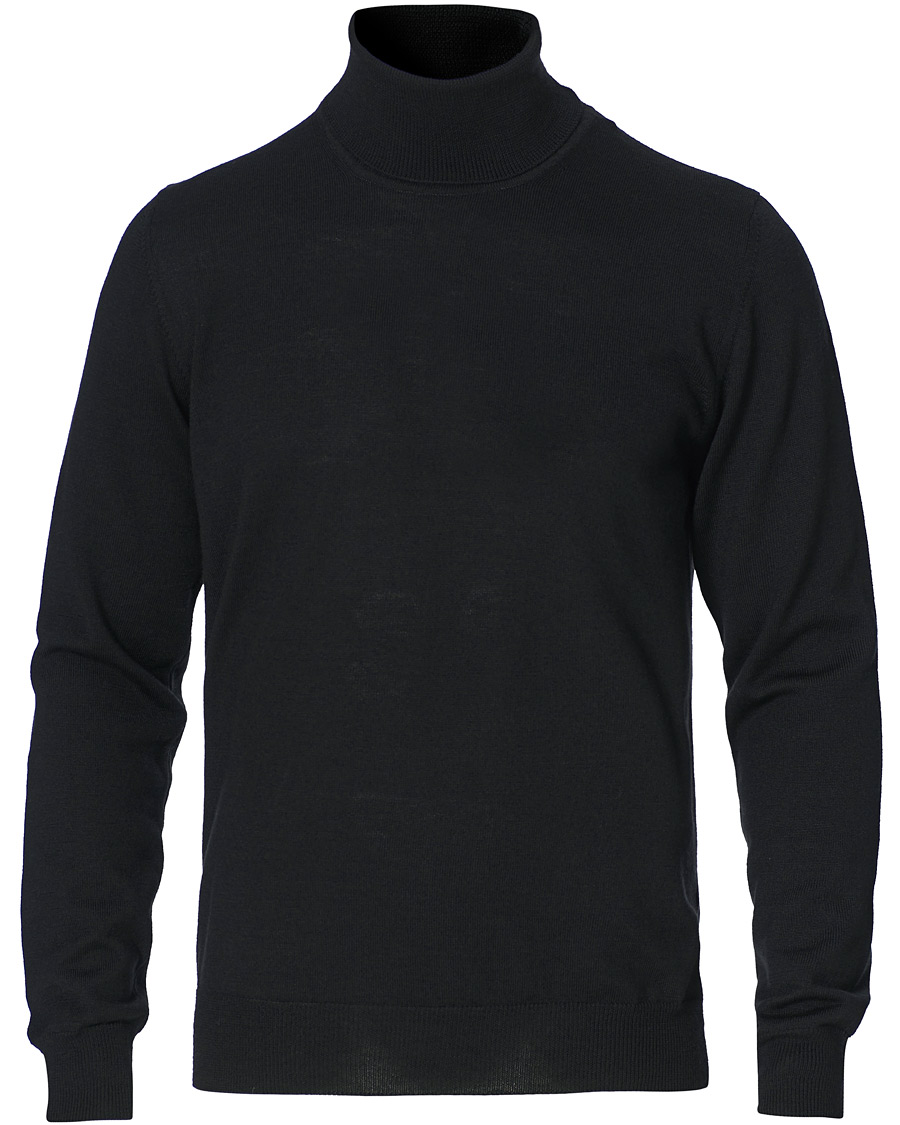 Homme | Pulls Et Tricots | J.Lindeberg | Lyd True Merino Turtleneck Black