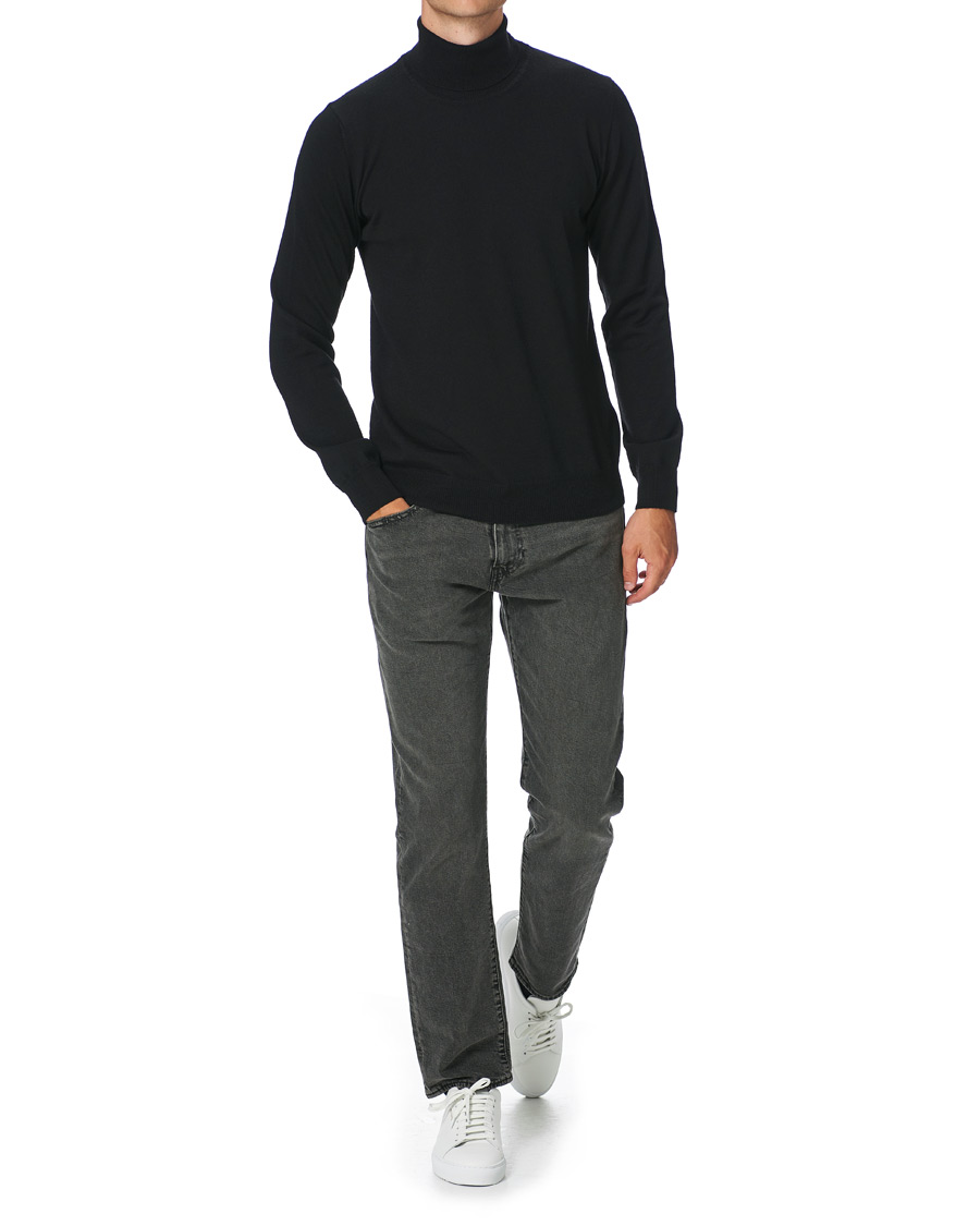 Homme | Pulls Et Tricots | J.Lindeberg | Lyd True Merino Turtleneck Black
