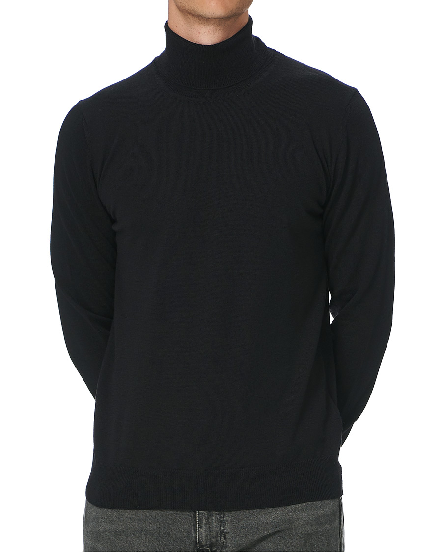 Homme | Pulls Et Tricots | J.Lindeberg | Lyd True Merino Turtleneck Black