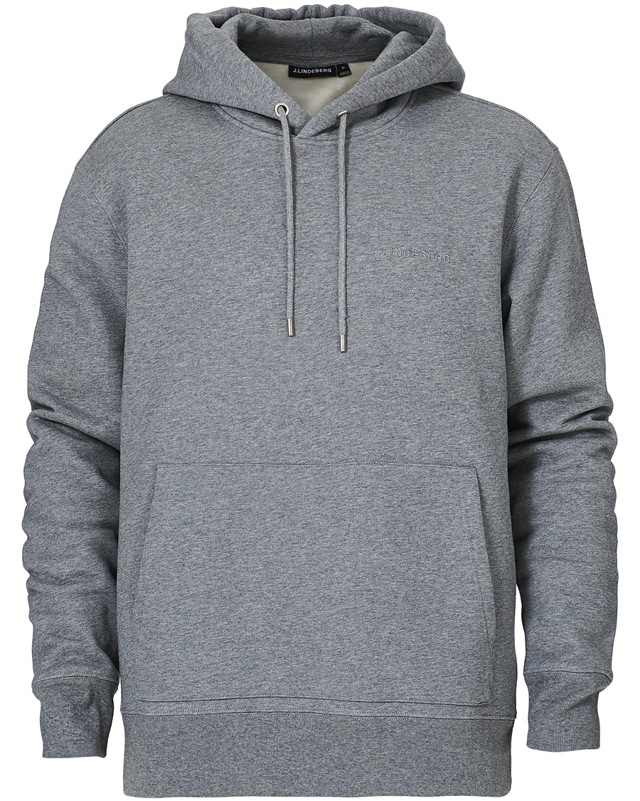 Homme | Pulls Et Tricots | J.Lindeberg | Chip Pocket Hoodie Stone Grey Melange
