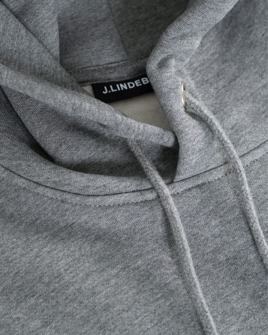 Homme | Pulls Et Tricots | J.Lindeberg | Chip Pocket Hoodie Stone Grey Melange