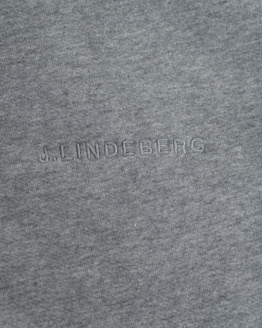 Homme | Pulls Et Tricots | J.Lindeberg | Chip Pocket Hoodie Stone Grey Melange
