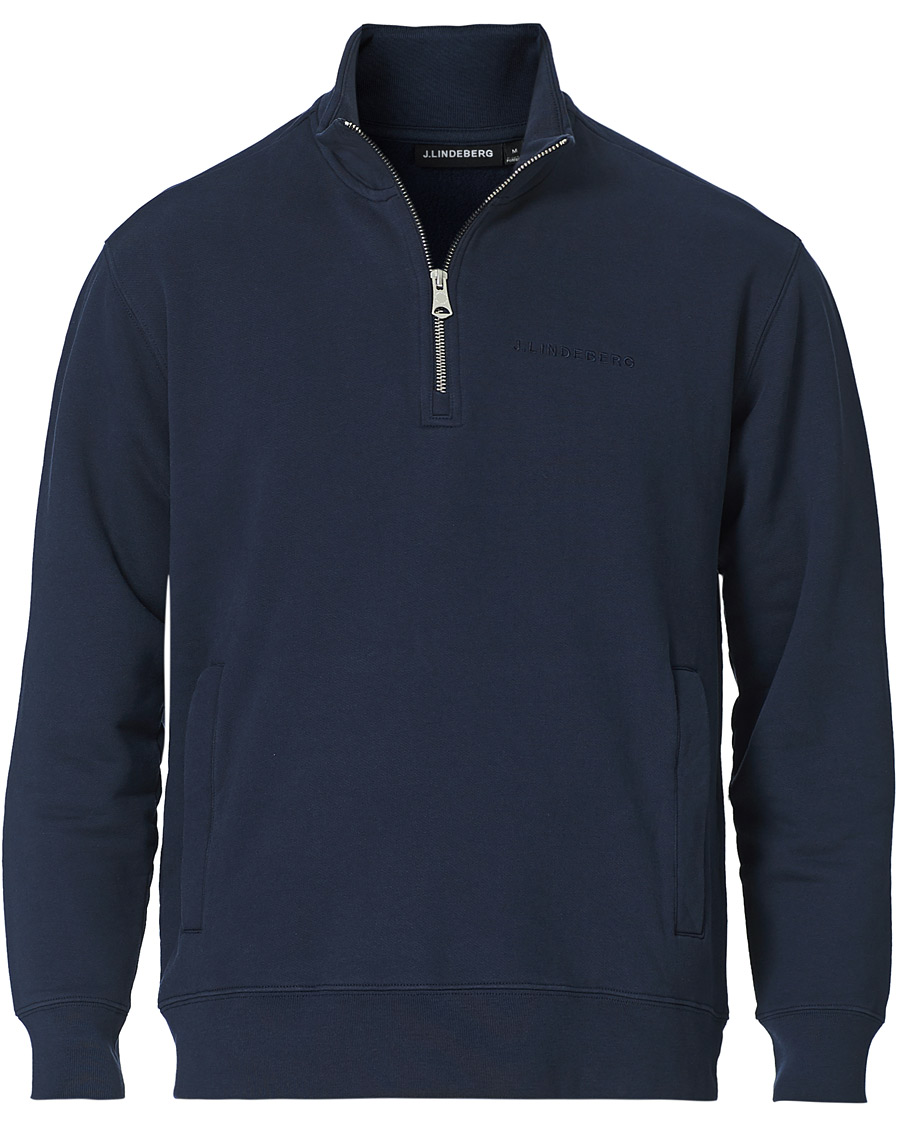 Homme | Pulls Et Tricots | J.Lindeberg | Chip Half Zip Sweater Navy
