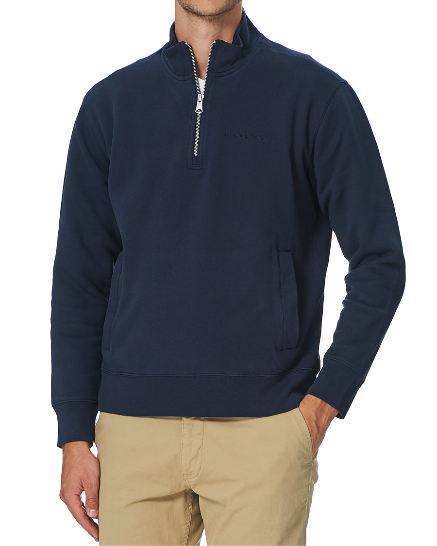 Homme | Pulls Et Tricots | J.Lindeberg | Chip Half Zip Sweater Navy