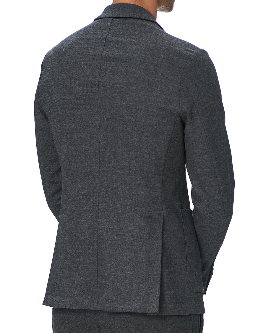 Heren | Blazers | Barena | Borgo Unconstructed Flannel Blazer Grey Melange