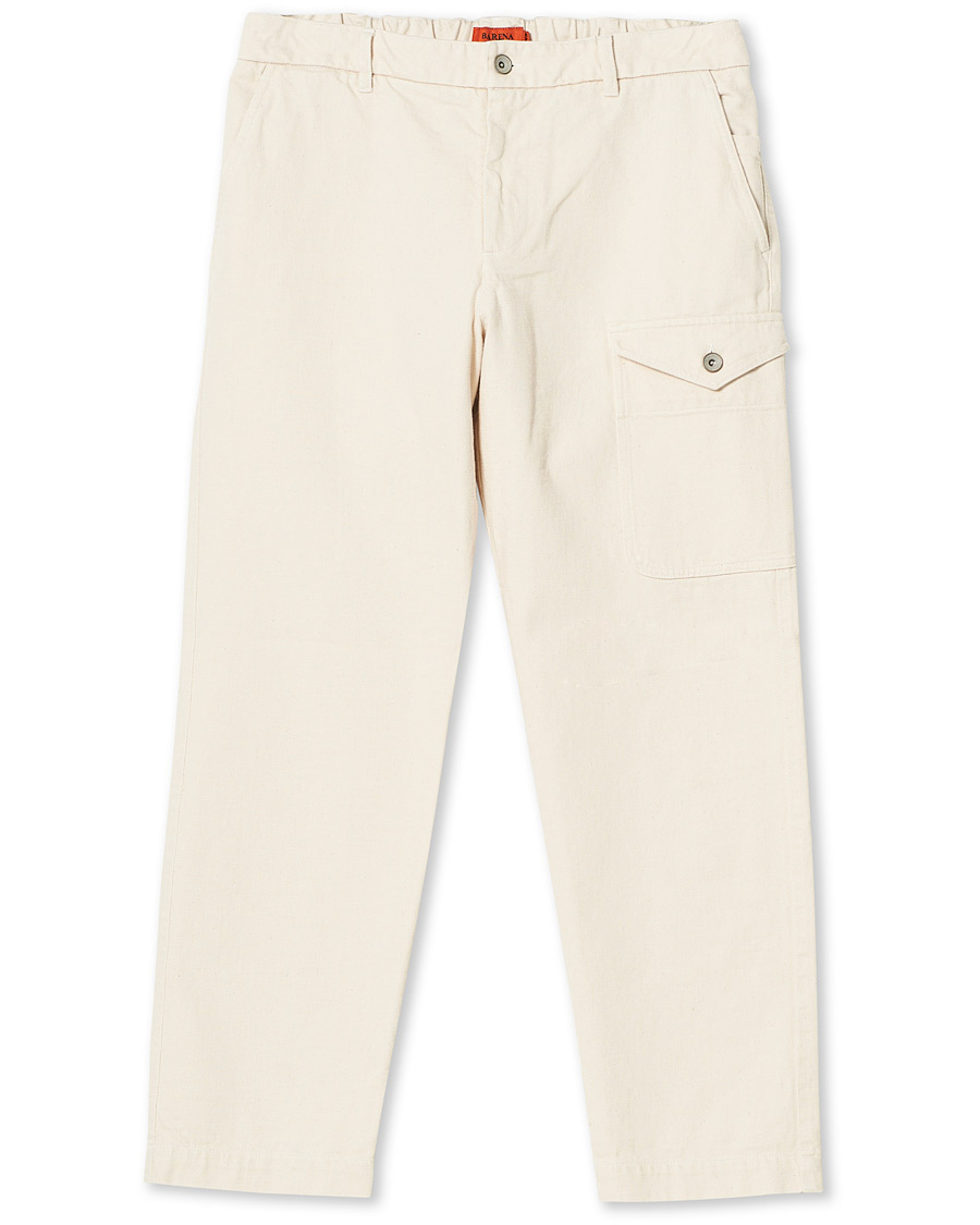 Homme | Pantalons | Barena | Slim Fit Work Chinos Ecru
