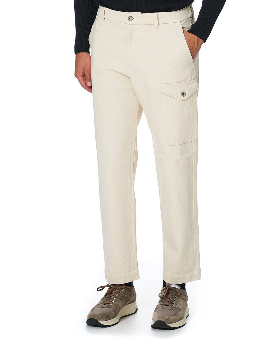 Homme | Pantalons | Barena | Slim Fit Work Chinos Ecru