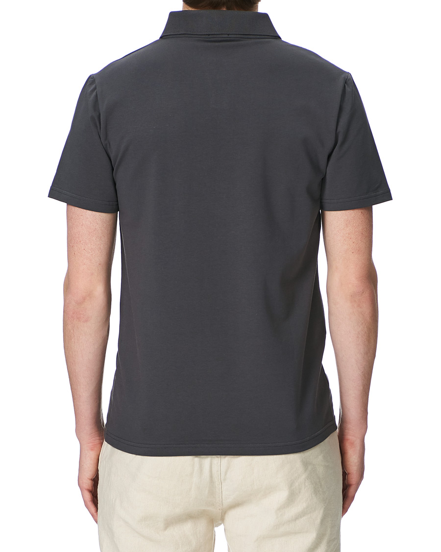 Homme | Polos | Filippa K | Soft Lycra Polo T-Shirt Metal