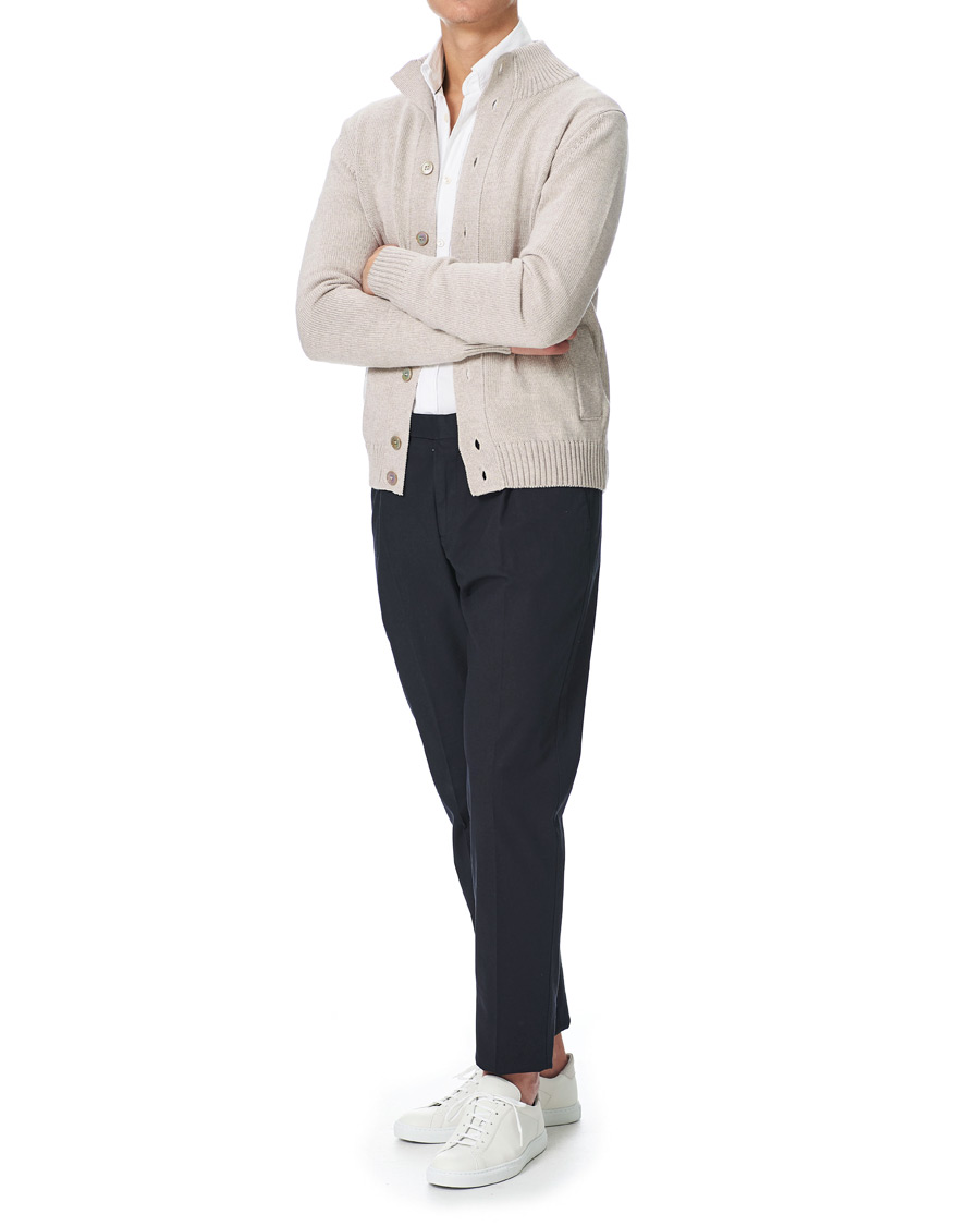 Homme | Pulls Et Tricots | Stenströms | Heavy Merino Wool Cardigan Beige
