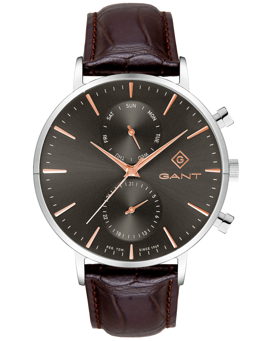 Homme | GANT Park Hill Day Date II Leather/Grey | GANT | Park Hill Day Date II Leather/Grey