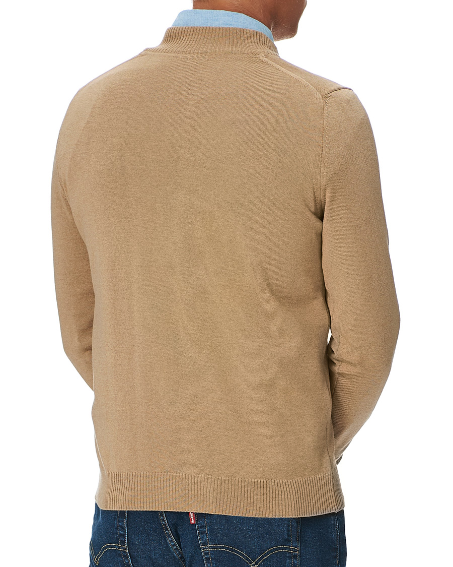 Homme | Pulls Et Tricots | Stenströms | Merino Half Zip Light Beige