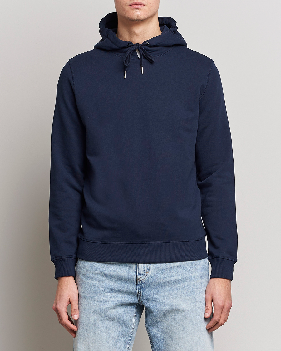 Homme | Pulls Et Tricots | Stenströms | Cotton College Hoodie Navy