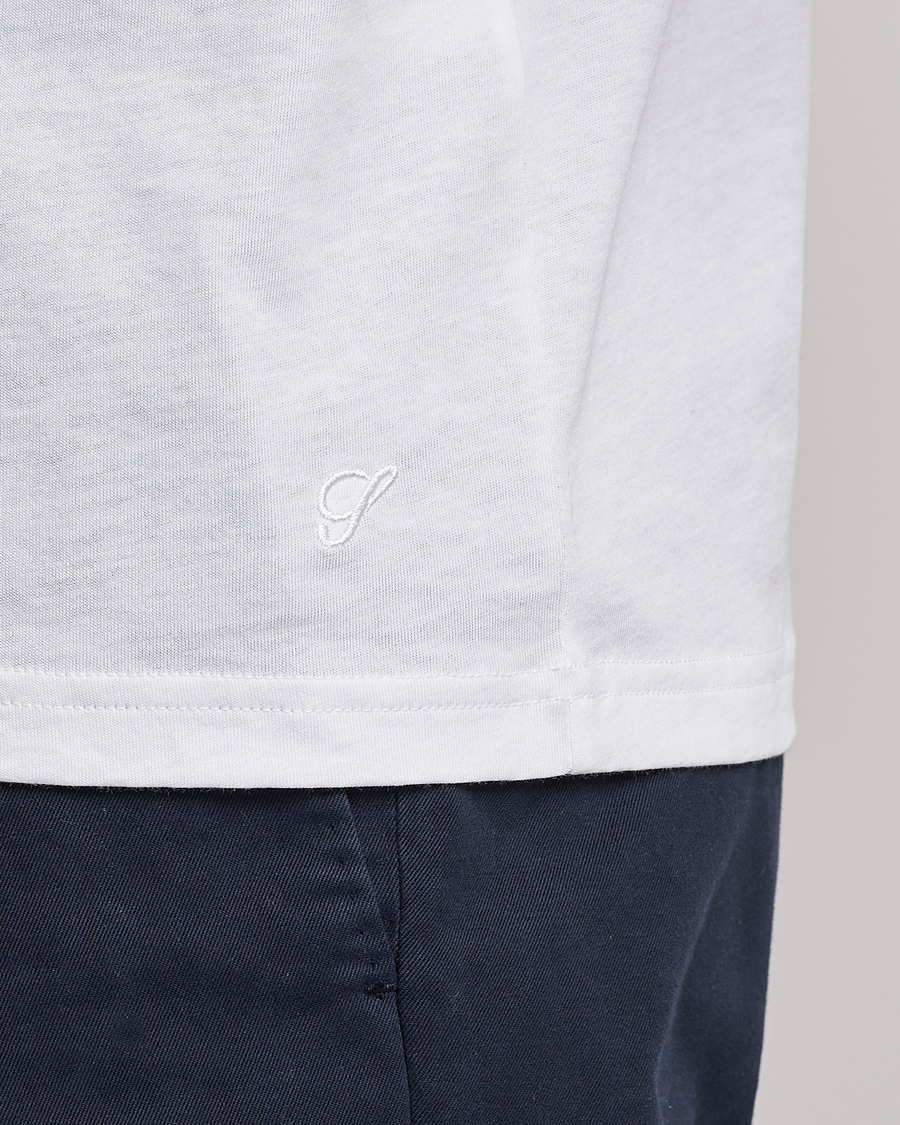 Homme | T-shirts | Stenströms | Solid Cotton T-Shirt White