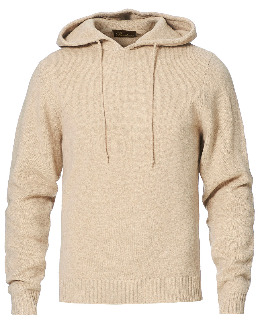 Homme | Pulls Et Tricots | Stenströms | Yak/Merino Hoodie Beige