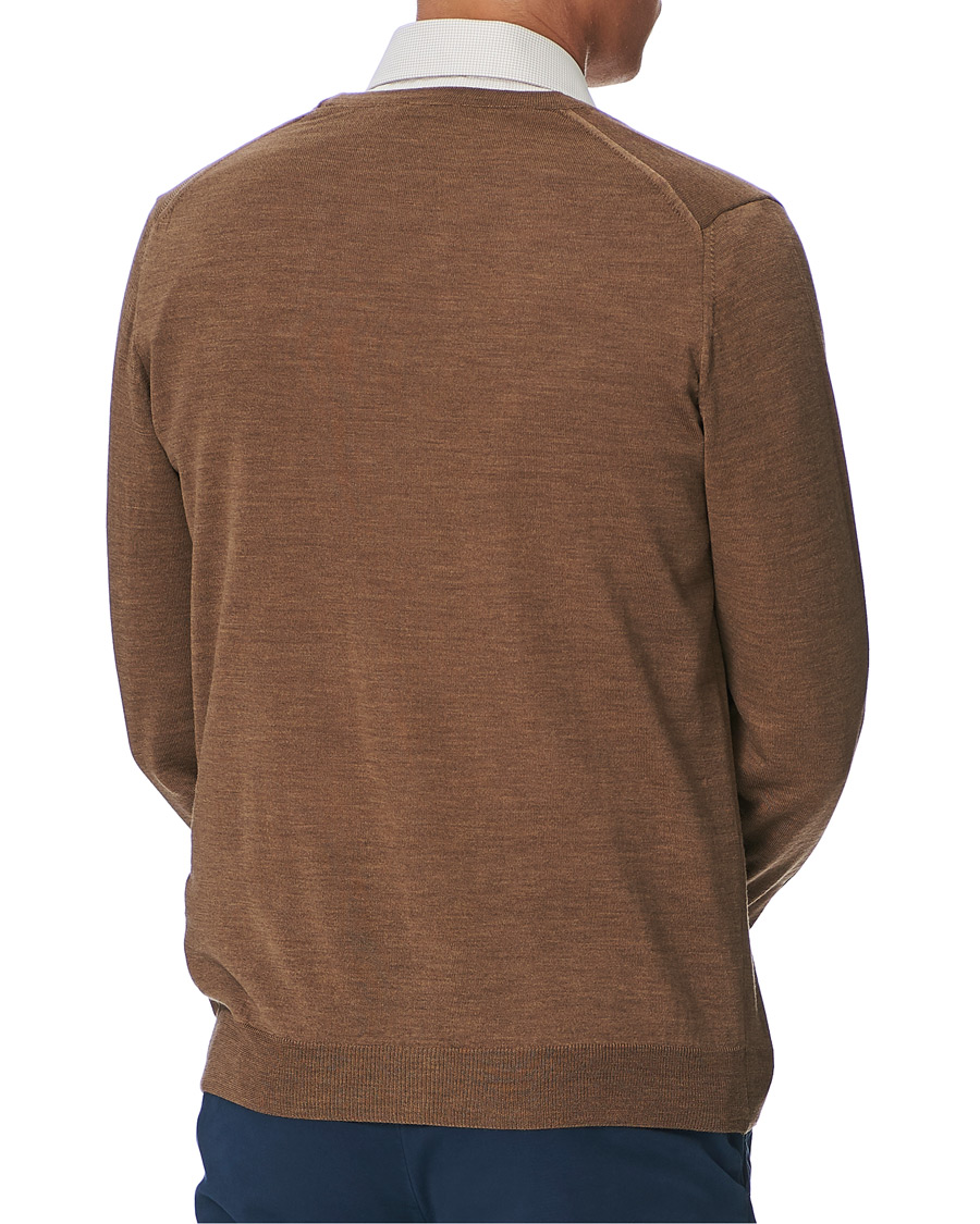 Homme | Pulls Et Tricots | Stenströms | Merino Wool Pocket Cardigan Camel