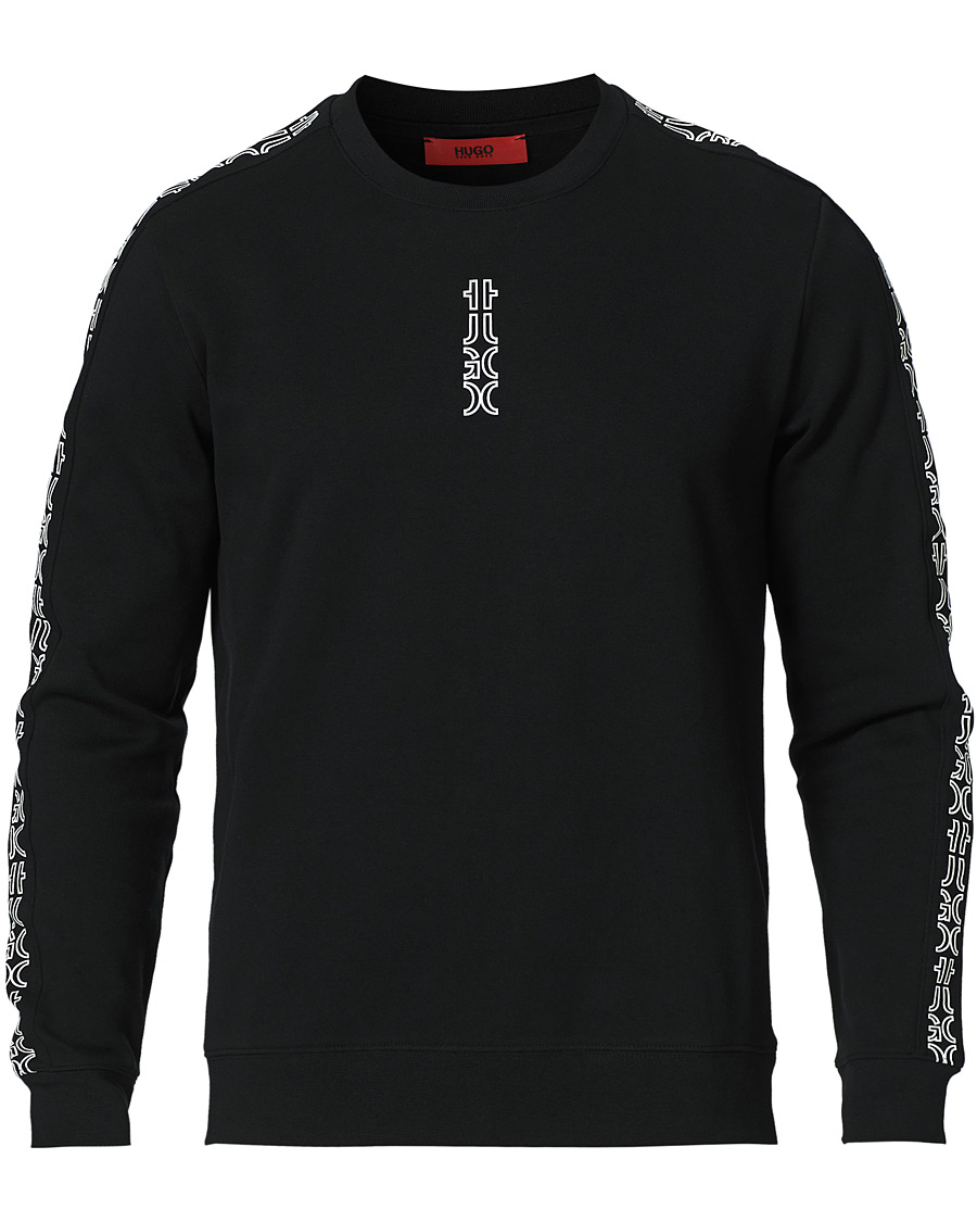 Heren | Truien | HUGO | Doby Logo Sweatshirt Black