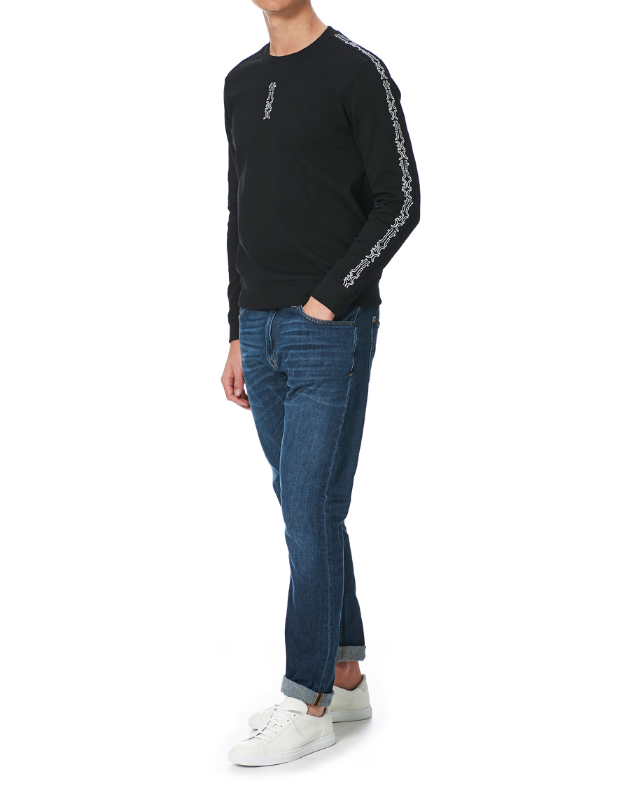 Heren | Truien | HUGO | Doby Logo Sweatshirt Black
