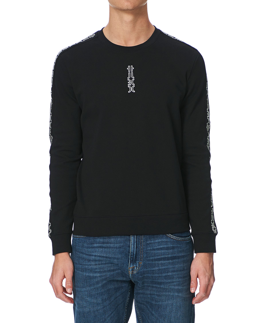 Heren | Truien | HUGO | Doby Logo Sweatshirt Black