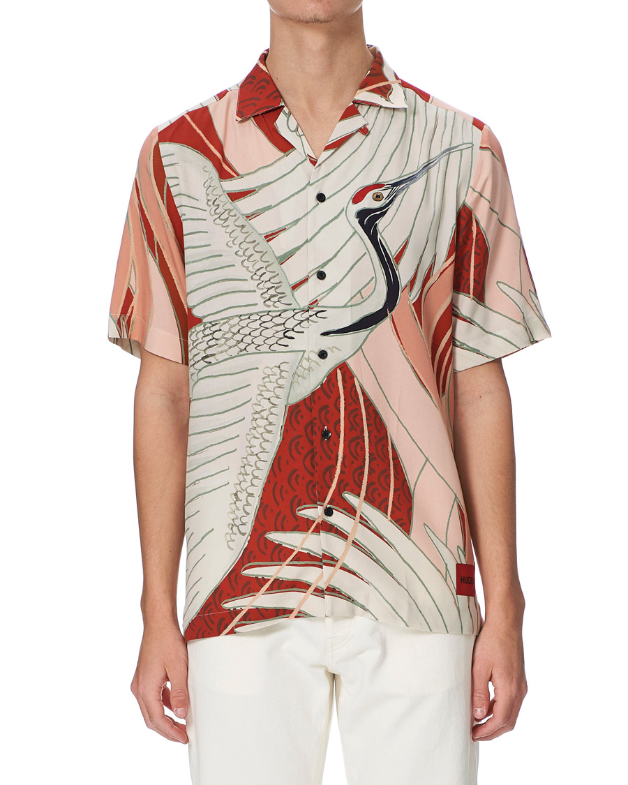 Homme | Chemises | HUGO | Efab Printed Camp Collar Short Sleeve Shirt Multi