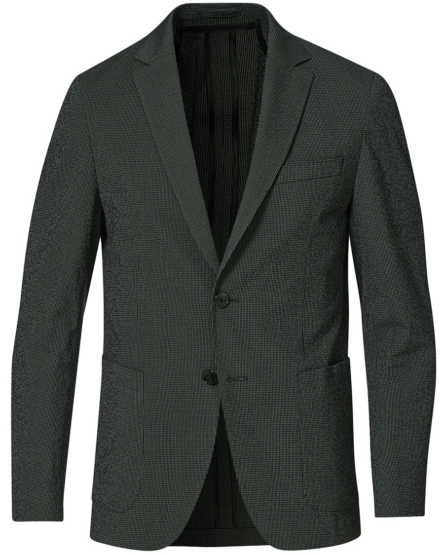 Homme | Blazers | BOSS BLACK | BOSS Nolvay Seersucker Patch Pocket Blazer Dark Green
