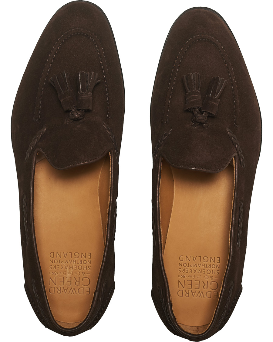 Homme | Edward Green Belgravia Tassel Loafer Mink Suede | Edward Green | Belgravia Tassel Loafer Mink Suede